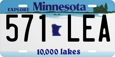MN license plate 571LEA