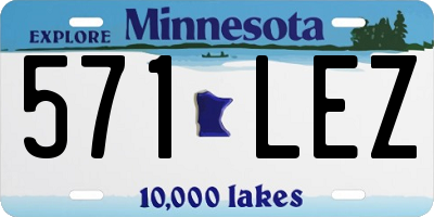 MN license plate 571LEZ