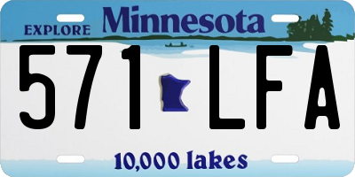 MN license plate 571LFA