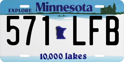 MN license plate 571LFB