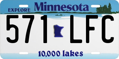 MN license plate 571LFC