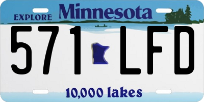 MN license plate 571LFD