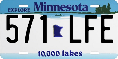MN license plate 571LFE