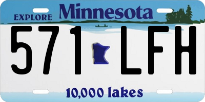 MN license plate 571LFH