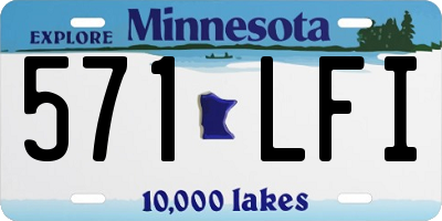 MN license plate 571LFI
