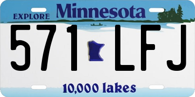 MN license plate 571LFJ