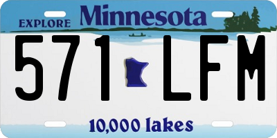 MN license plate 571LFM