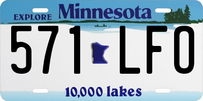 MN license plate 571LFO