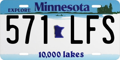 MN license plate 571LFS
