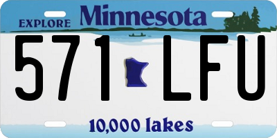 MN license plate 571LFU