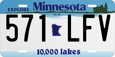 MN license plate 571LFV