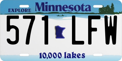 MN license plate 571LFW