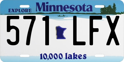 MN license plate 571LFX