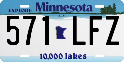 MN license plate 571LFZ
