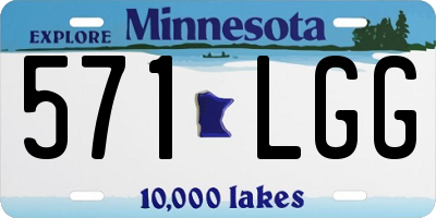 MN license plate 571LGG