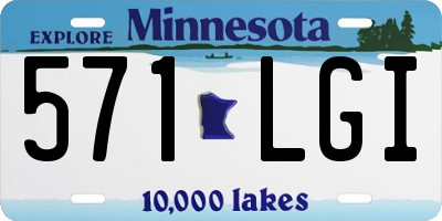 MN license plate 571LGI