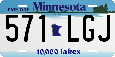 MN license plate 571LGJ