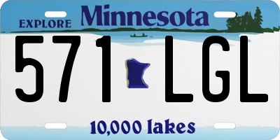 MN license plate 571LGL
