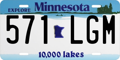 MN license plate 571LGM