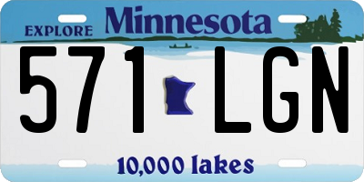 MN license plate 571LGN