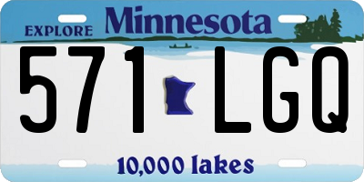 MN license plate 571LGQ