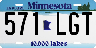 MN license plate 571LGT