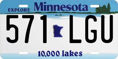 MN license plate 571LGU