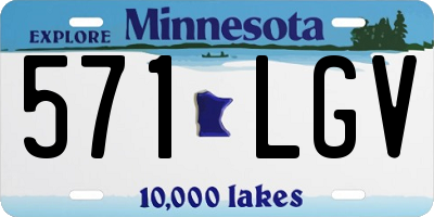 MN license plate 571LGV