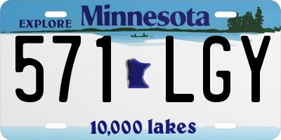 MN license plate 571LGY