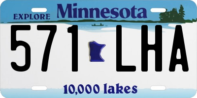 MN license plate 571LHA