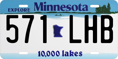 MN license plate 571LHB