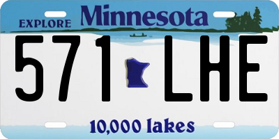 MN license plate 571LHE