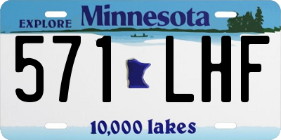 MN license plate 571LHF