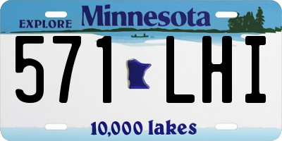 MN license plate 571LHI