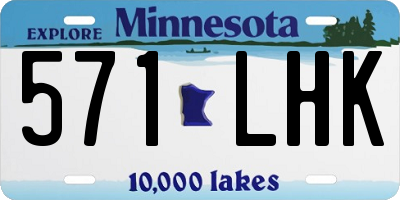 MN license plate 571LHK