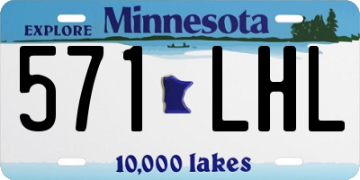 MN license plate 571LHL