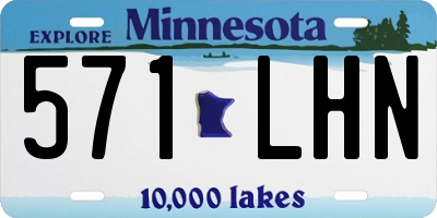 MN license plate 571LHN