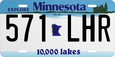 MN license plate 571LHR