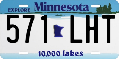 MN license plate 571LHT