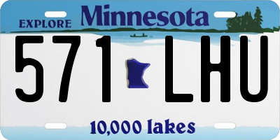 MN license plate 571LHU