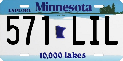 MN license plate 571LIL