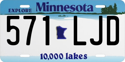 MN license plate 571LJD