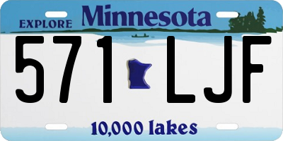MN license plate 571LJF