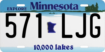 MN license plate 571LJG