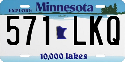 MN license plate 571LKQ