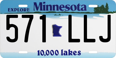 MN license plate 571LLJ