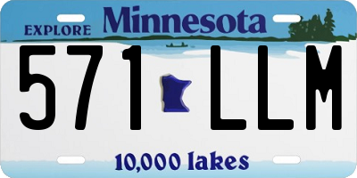 MN license plate 571LLM