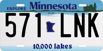 MN license plate 571LNK