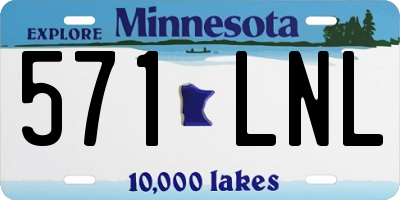 MN license plate 571LNL