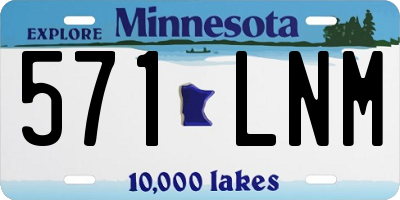 MN license plate 571LNM
